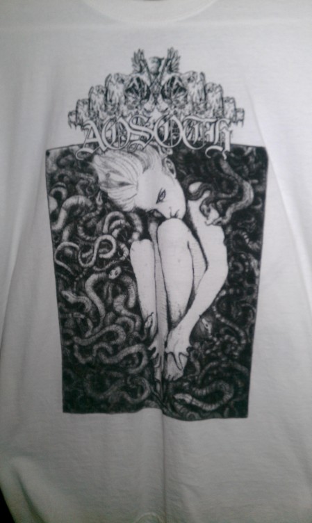 Aosoth special MDF shirt. This thing is gorgeous. Also I am trying to buy more not-black shirts.