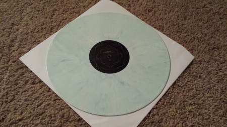 The vinyl itself is beautiful too. Like pale blue marble.