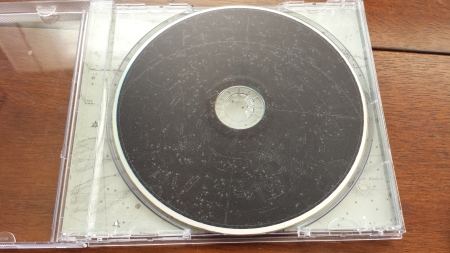 The CD itself also showcases several constellations. 